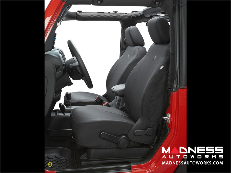 Jeep Wrangler JK Front Seat Covers by Bestop - Black Diamond (2 dr/ 4 dr)